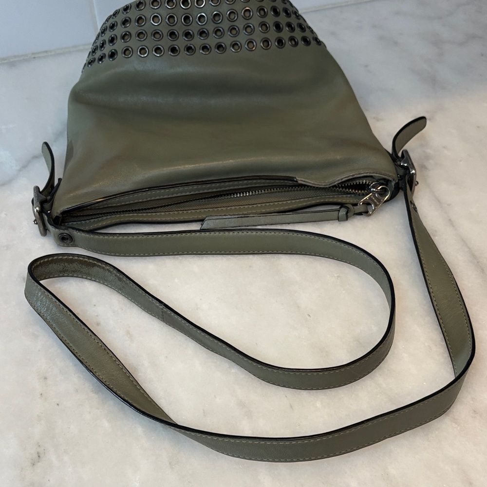 Coach Bag Purse Handbag Leather Bleecker Grommets Mini Duffel Bag Pocketbook - Picture 17 of 17